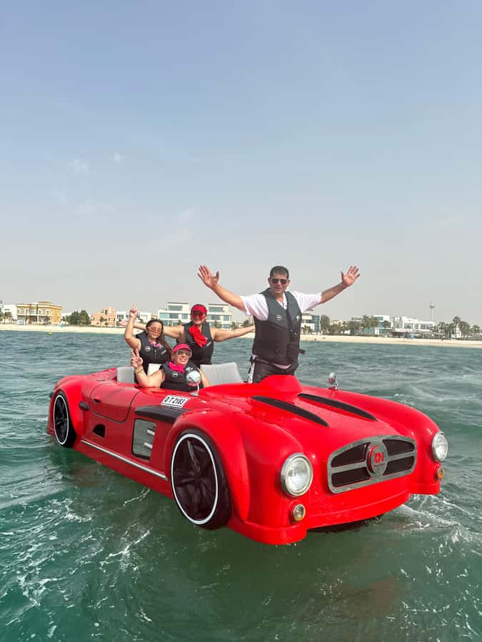 Jet Car: Squad Goals, 4 Seats. 1 Epic Ride Dubai - Key points at a glance