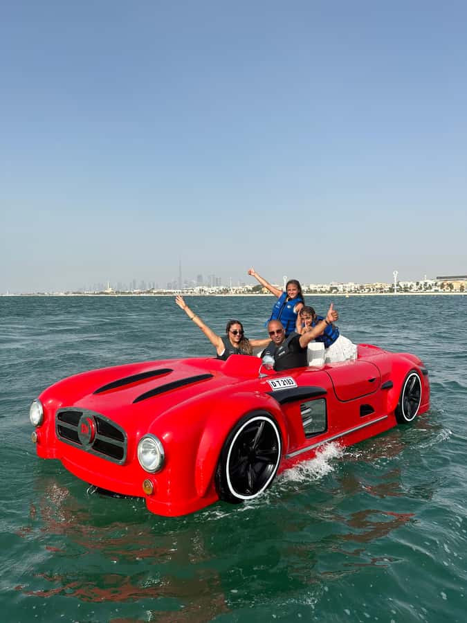 Jet Car: Squad Goals, 4 Seats. 1 Epic Ride Dubai - Palm Jumeirah, Atlantis, Dubai Marina, and JBR