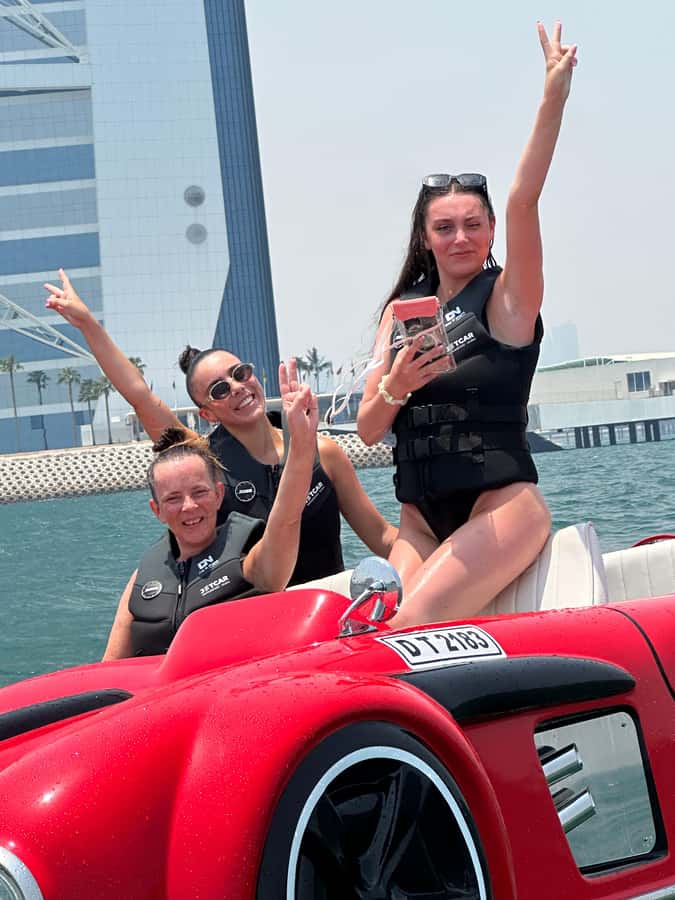 Jet Car: Squad Goals, 4 Seats. 1 Epic Ride Dubai - Guided speed instead of a free-for-all