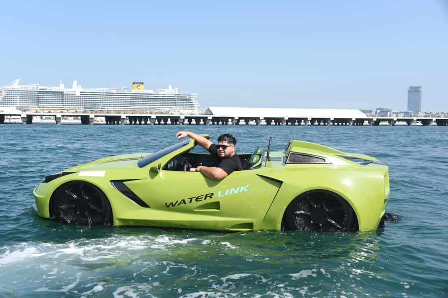 Jet Car Thrill Ride: Speed, Luxury & Adrenaline - From Dubai Harbour to the Water