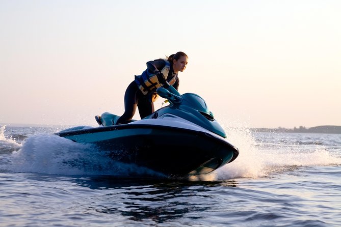 Jet Ski Tour in Dubai duration 30min Burj Al Arab - The equipment and pace