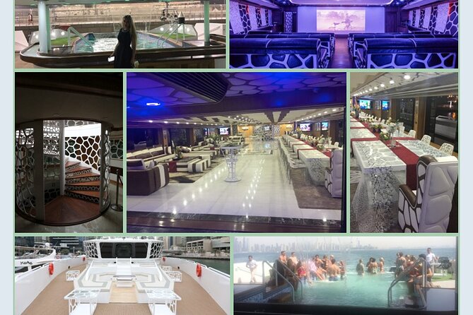 Luxury 7 Star Mega Yacht Dinner Cruise with International Buffet - Tanura dancing, live singing, and background music