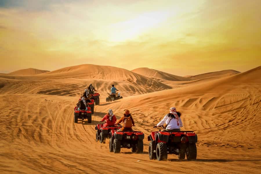 Luxury Dubai Desert Safari, BBQ, Camel Ride, Quad Bike, Show - A packed program of Arabic performance