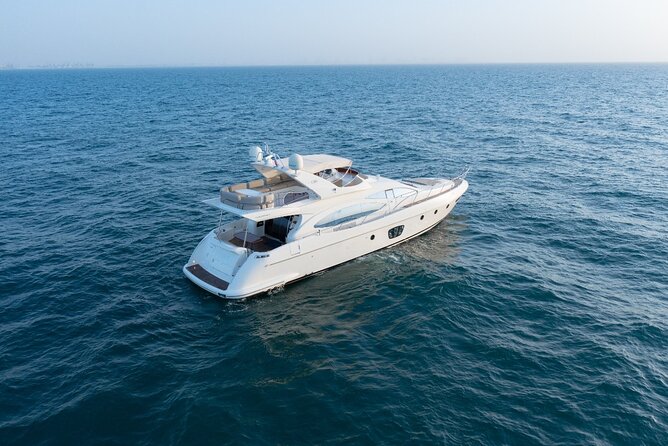 Luxury Yacht Private Rental from Dubai Marina - The four-hour route reaches Burj Al Arab and a lagoon