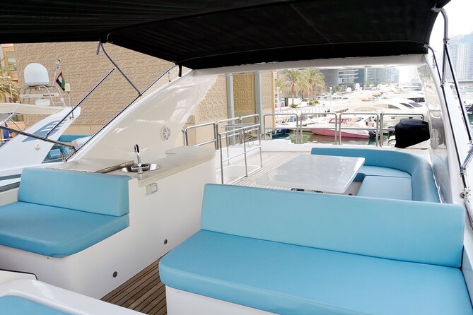 Majesty 77ft Diamond Dust — Dubai's best yacht rental - Swimming, fishing, and time at anchor