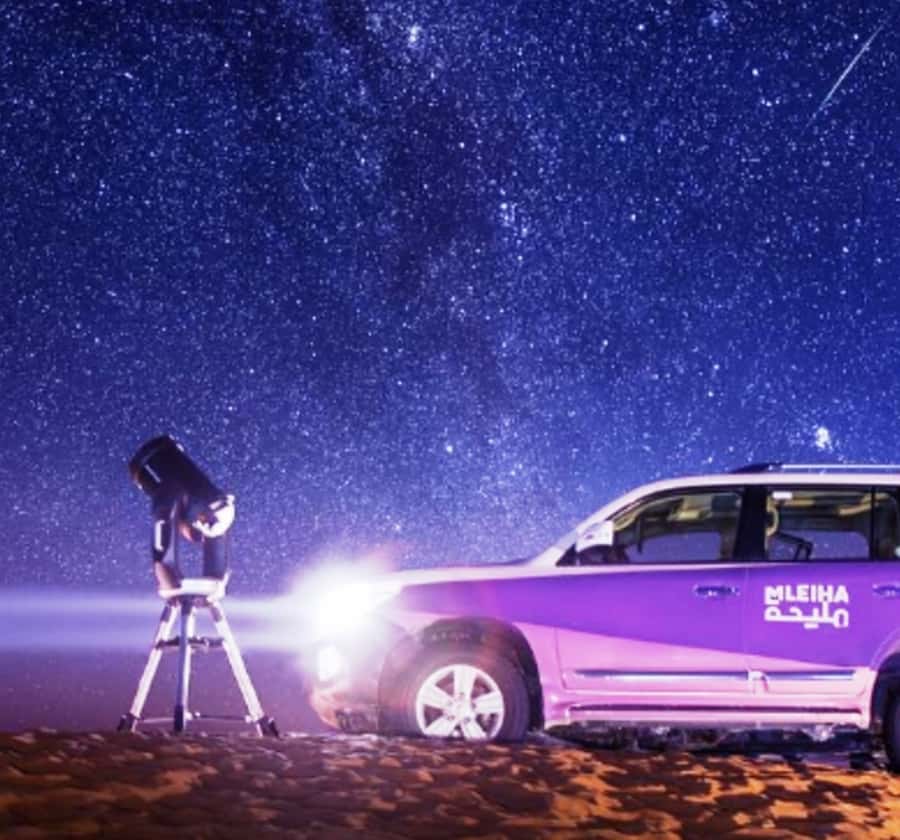 Mleiha Desert Safari with Sandboarding, Stargazing & Dinner - Sandboarding for fifteen lively minutes