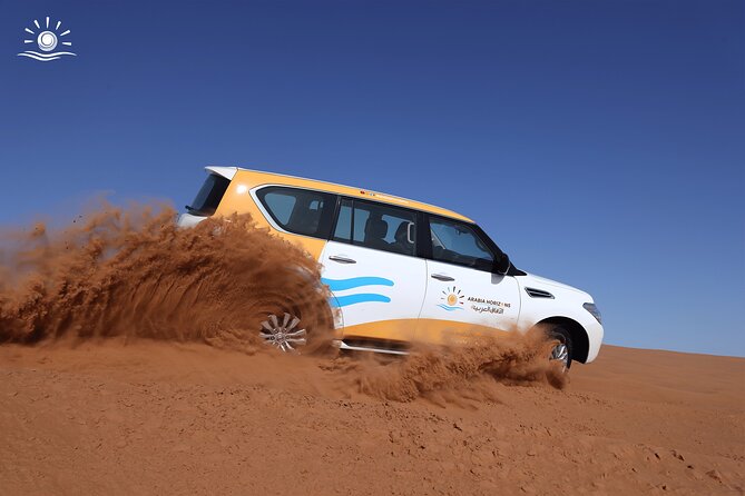 Morning Desert Safari in Dubai with Camel Ride - Sandboarding on the high dunes