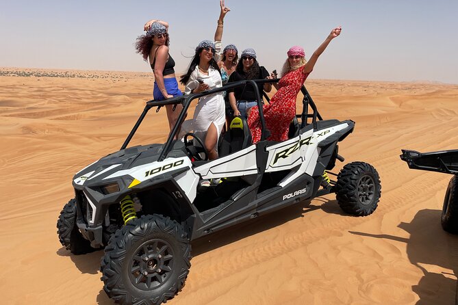 Morning Desert Safari with Buggy Ride & Sandboarding – Shared Car - Sandboarding and the best dune-top photo