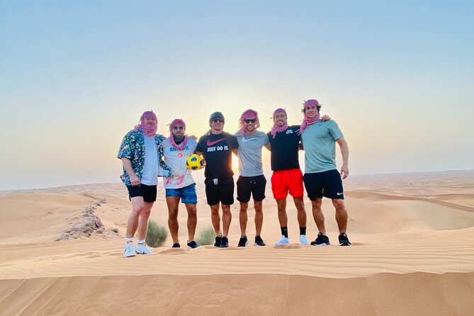 "Morning Desert Safari with Camel Farm visits & Arabic Treats" - A five-minute camel ride keeps the focus brief
