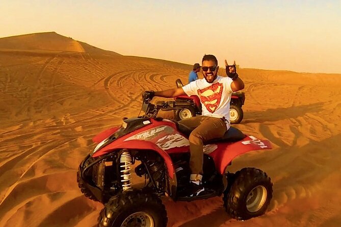 Morning Desert Safari with Quad Bike, Camel Ride & Sandboarding - Guide Service Makes the Difference
