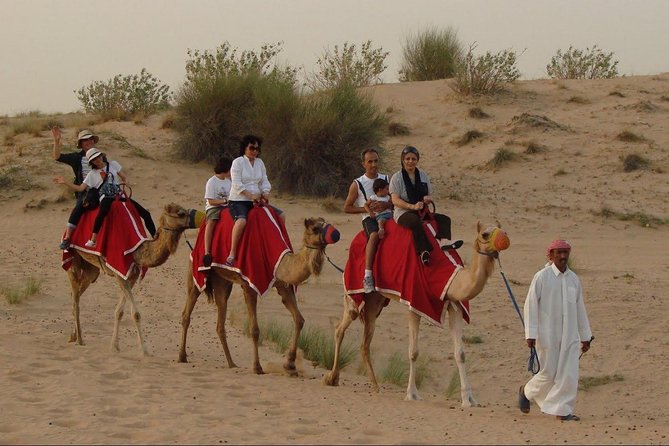 Morning Dubai Desert Dune Bashing and Camel Ride - Riding from Dubai to the Lahbab dunes