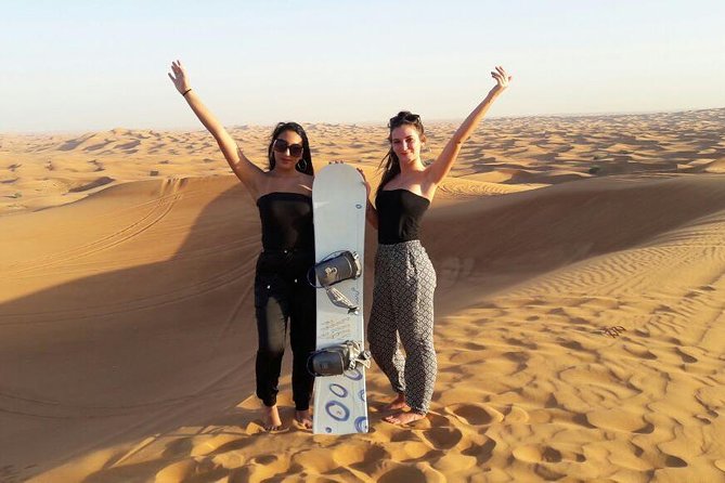 Morning Dubai Desert Safari with Sand boarding and Camel Ride - What the $75 price really covers