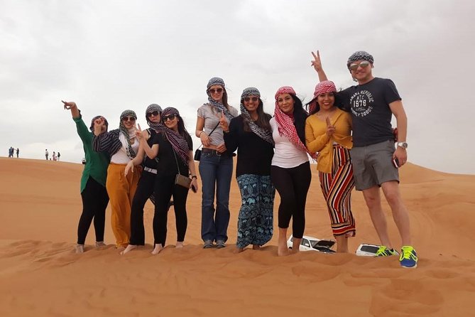Morning Dubai Red Dunes Safari with Camel Riding & Sand Boarding - Sandboarding adds a simple challenge