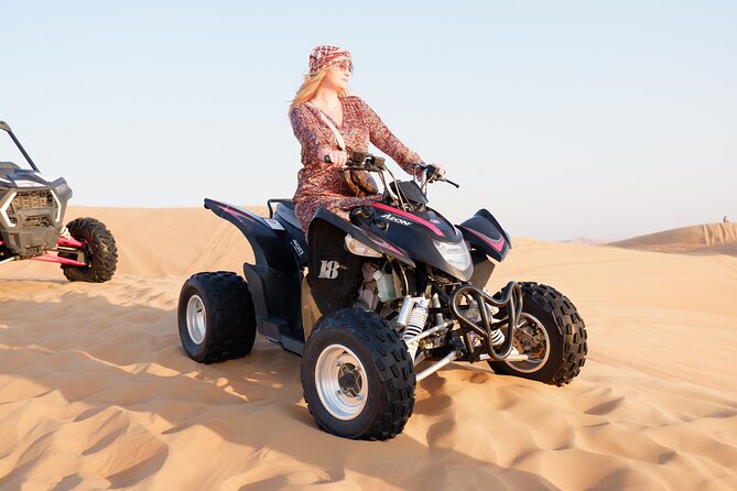 Morning / Mid-Day Desert Safari with Brunch & Dune Bashing - Sandboarding on soft slopes