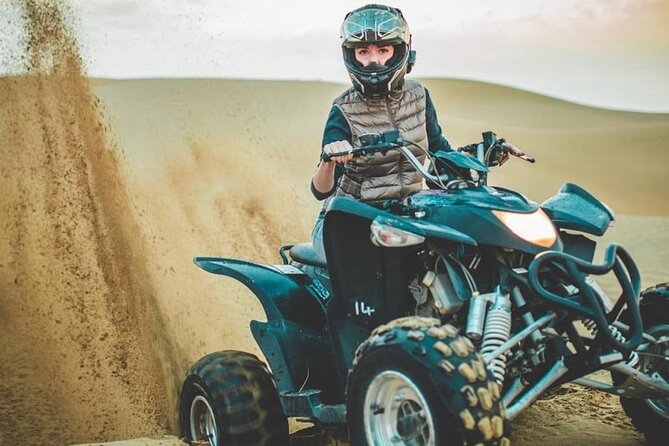 Morning Red Dunes Desert by Quad Bike, Dune Bashing, Camel Ride & Sandboarding - Why Lahbab’s red dunes make a better morning setting
