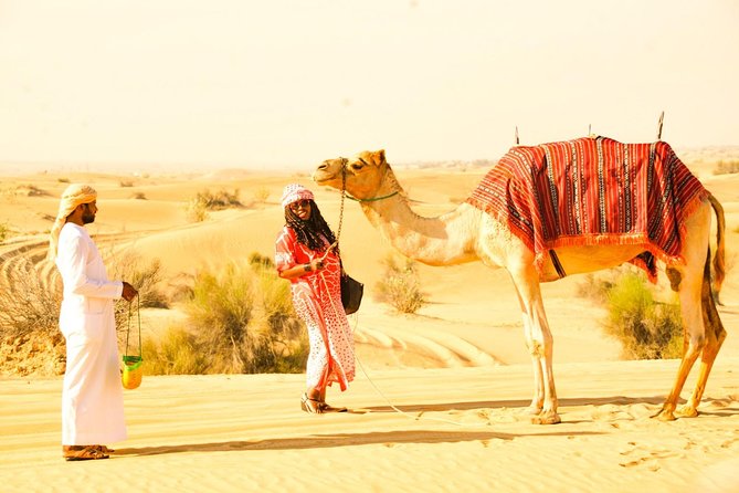 Morning Red Dunes Desert by Quad Bike, Dune Bashing, Camel Ride & Sandboarding - Who will get the most from this morning