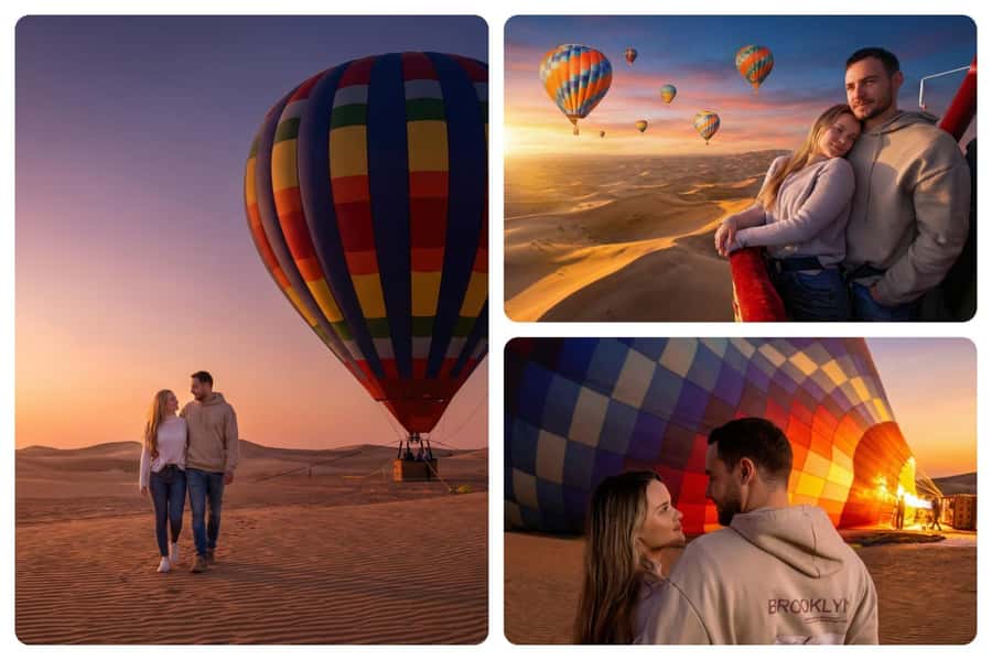 Noble Life Sunrise Hot Air Balloon Ride Over Dubai Desert - Sunrise Above the Dubai Dunes