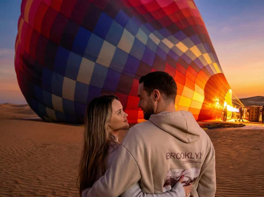 Noble Life Sunrise Hot Air Balloon Ride Over Dubai Desert - Takeoff and the First Light