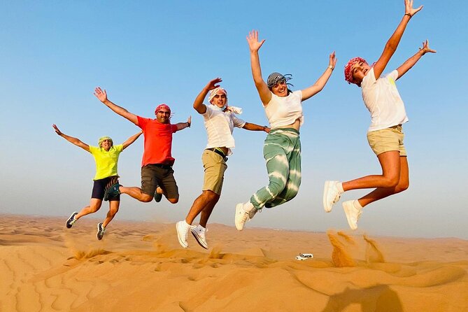 Premium Desert Safari Dubai : Dune Bashing, Camel Ride with BBQ - Sandboarding and the short camel ride
