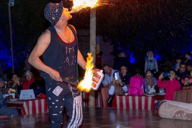Premium Desert Safari, food Service with 4 alcoholics drinks - Sunset photos, camel riding, and sandboarding