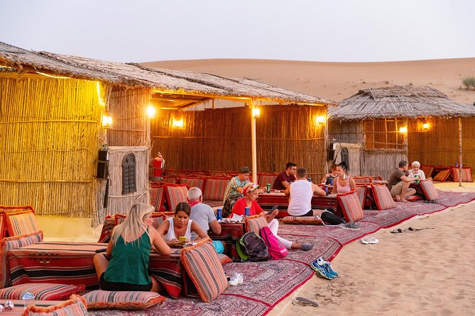 Premium Dubai Desert Safari with BBQ Dinner in the Red Dunes - Lahbab and the first look at the camels