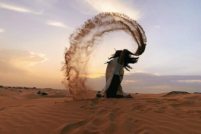 Premium Evening Desert Safari Dubai with Camel Ride & BBQ Dinner - The camel ride and costume photos