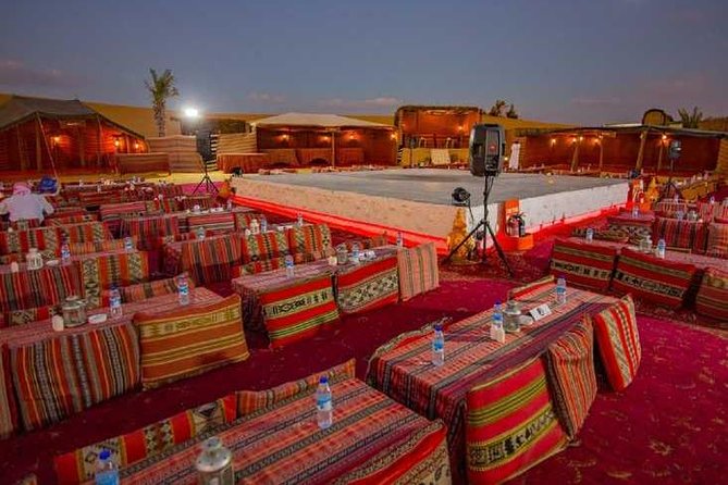 Private Desert Safari Red Dunes with BBQ,Camel Ride,Sand Boarding,Live Shows - BBQ dinner with Arabic staples