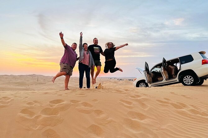 Private Desert Safari With BBQ Buffet Dinner And Live Shows - Sunset photos, costumes, and henna