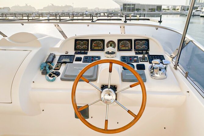 Private Yacht Dubai: Rent 61 ft Luxury Yacht up to 30 people - Burj Al Arab and the open-water photo stop