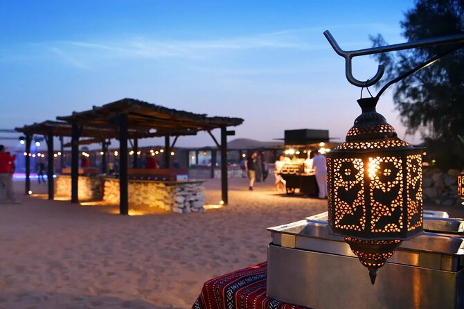 Red Desert Safari With Camel Ride & Sand Skiing - Sunset from the highest dunes