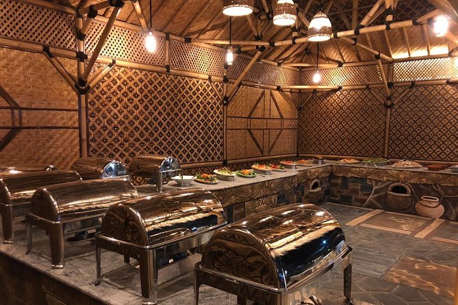 Red Dune Desert Safari & Quad Bike, BBQ Dinner. Camel Ride, Sandboarding - The desert camp dinner and drinks