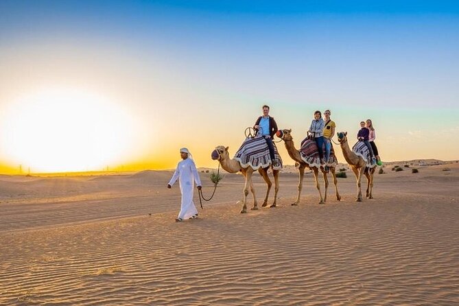 Red Dunes Desert Safari with 4x4 Pick up & Drop, Camel ride, BBQ and Live shows - Arabic coffee, dates, and the Bedouin-style camp
