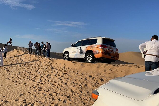 Safari Half-Day Adventure from Abu Dhabi - Meeting the camels at the desert camp