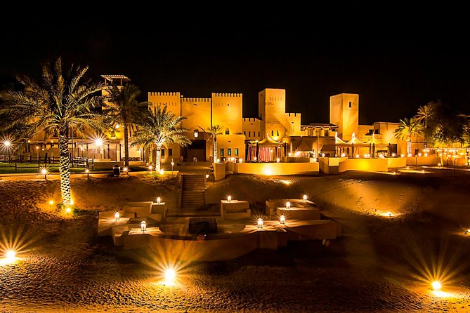 Sahara Arabian Desert Dinner Experience with Transport from Dubai - First stop: Arabic coffee, camels, and the resort grounds