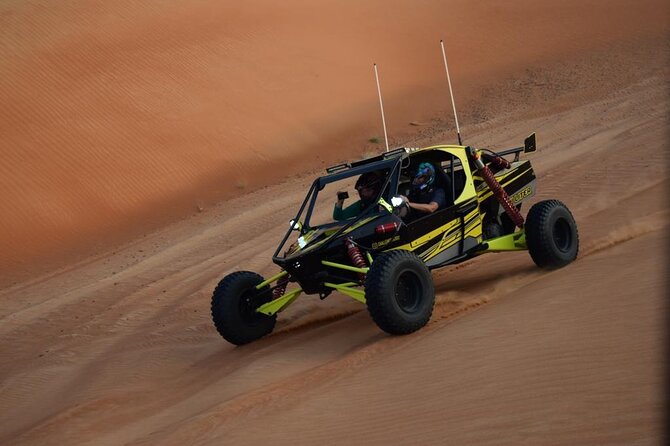 Sand Rail Dune Buggy Adventure with Sandboarding & Camel Riding - The highest dune photo stop