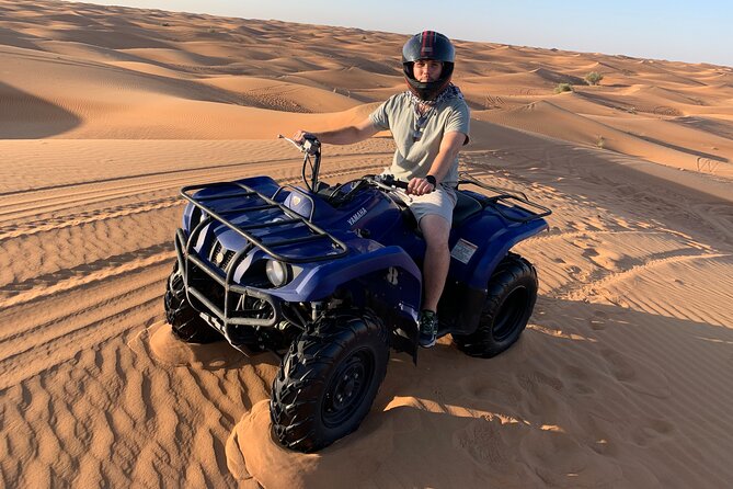 Self-drive Quad Bike with Sand Boarding and Camel Ride in Dubai - Getting started with the safety briefing