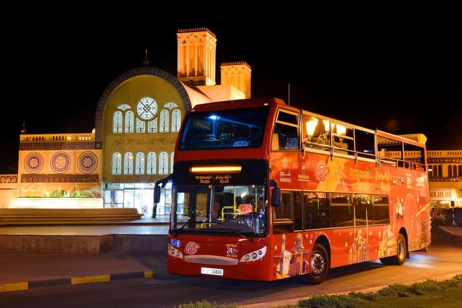 Sharjah: City Sightseeing Hop-On Hop-Off Bus Tour - Al Qasba offers an easy evening stop