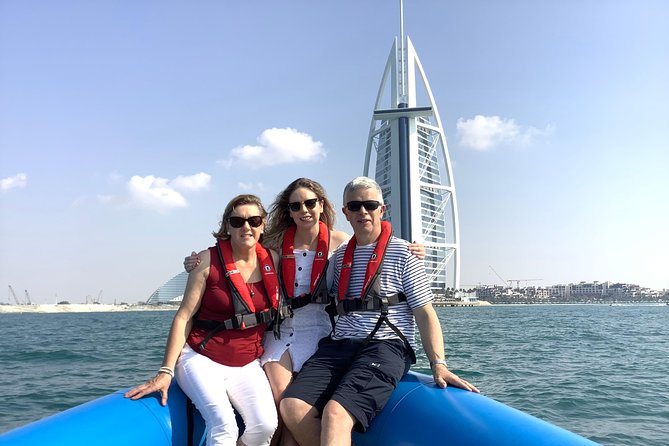 Speedboat Dubai: 60 Mins Guided Burj Al Arab & Atlantis Tour - Atlantis Aquaventure and the resort skyline