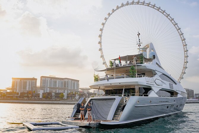Sunseeker Superyacht: VIP Dining, Premium Drinks & Music - Boarding at Dubai Harbour