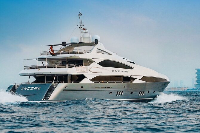 Sunseeker Superyacht: VIP Dining, Premium Drinks & Music - Burj Al Arab from the water