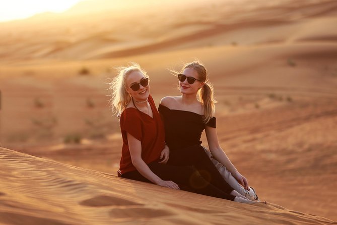 Sunset Camel Trek & Red Dunes Safari with BBQ at Al Khayma Camp From Dubai - Al Khayma Camp after sunset