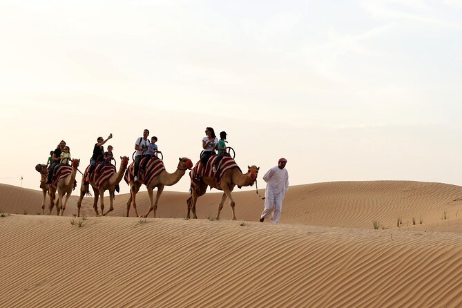 Sunset Camel Trek & Red Dunes Safari with BBQ at Al Khayma Camp From Dubai - What the $145 price really covers