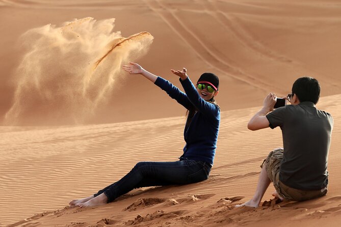 Sunset Camel Trek & Red Dunes Safari with BBQ at Al Khayma Camp From Dubai - The guide can shape the whole afternoon