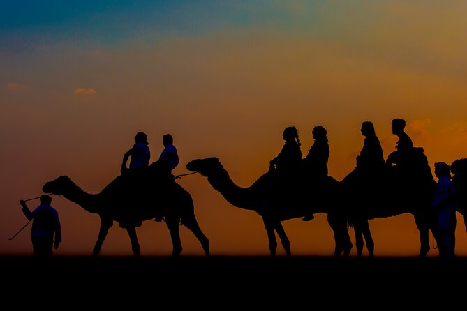 Sunset Camel Trekking with Falcon Show & VIP BBQ Dinner - Coffee, dates, and sunset in the desert