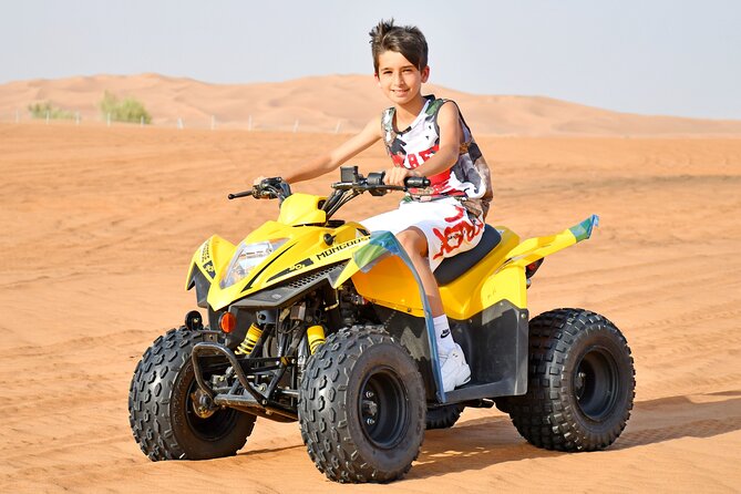 Sunset Desert Safari Quad bike Camel ride Sand Board & BBQ Dinner - The Al Awir camp after sunset