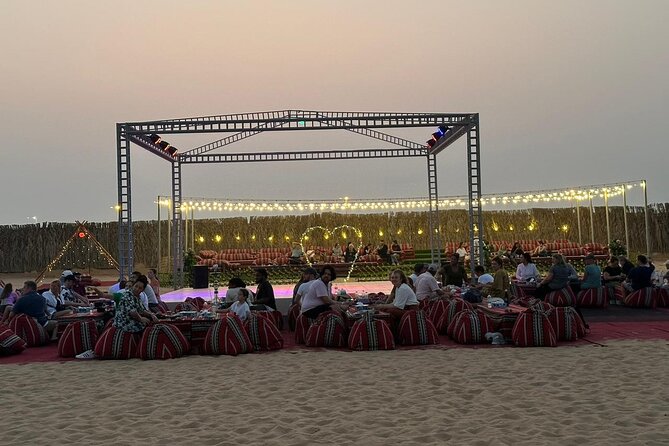 VIP Desert Safari Abu Dhabi with Private Seating Area - The VIP seating area and evening camp