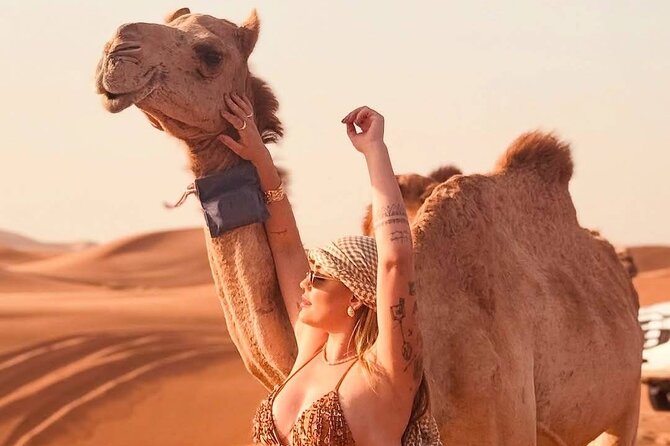 Vip Evening Desert Safari with quad bike,Camel Riding & Dinner - Five shows after dinner